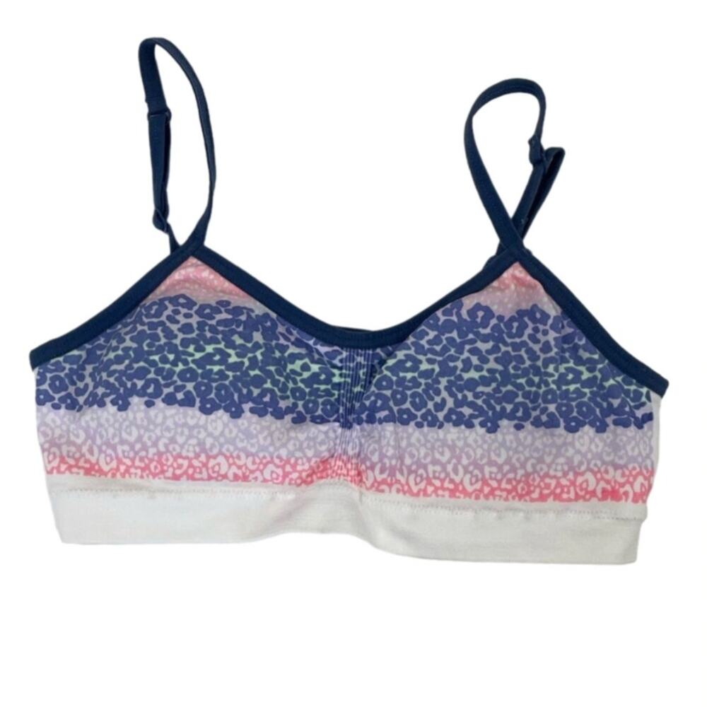 Maidenform Girl Multicolor Animal Print Seamless Adjustable Bralette Medium